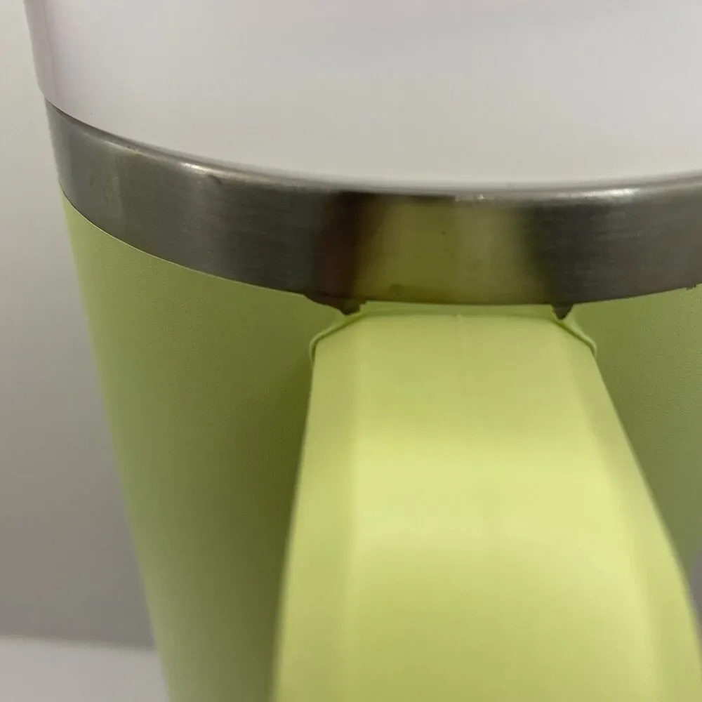 Rare Stanley 40 oz Citron Mix Lime Pink Logo Adventure Quencher Retired NO STRAW - Picture 3 of 7